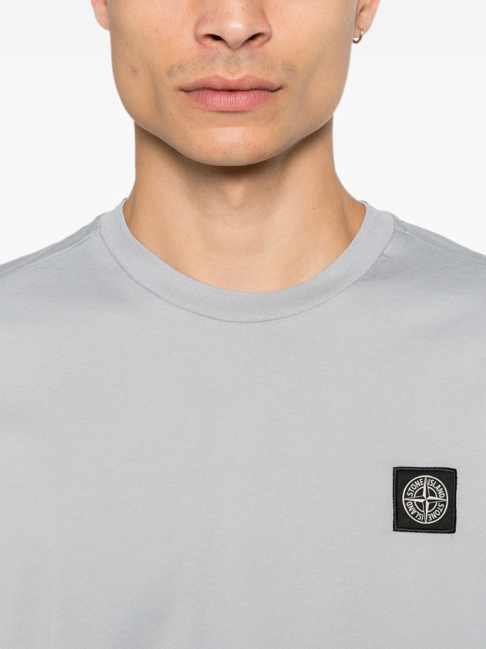 Stone Island Men Logo Cotton T-Shirt STONE ISLAND