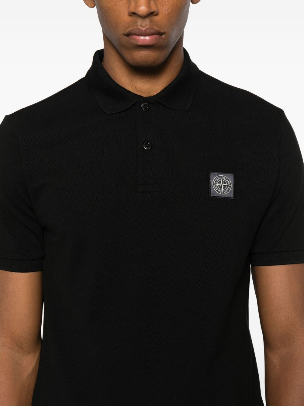 Stone Island Men Logo Cotton Polo Shirt STONE ISLAND