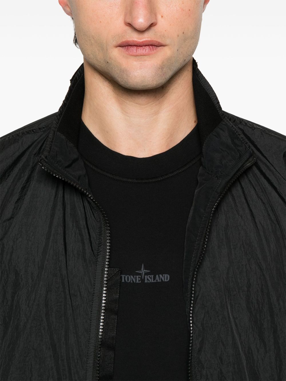 Stone Island Men Logo Nylon Blouson Jacket STONE ISLAND