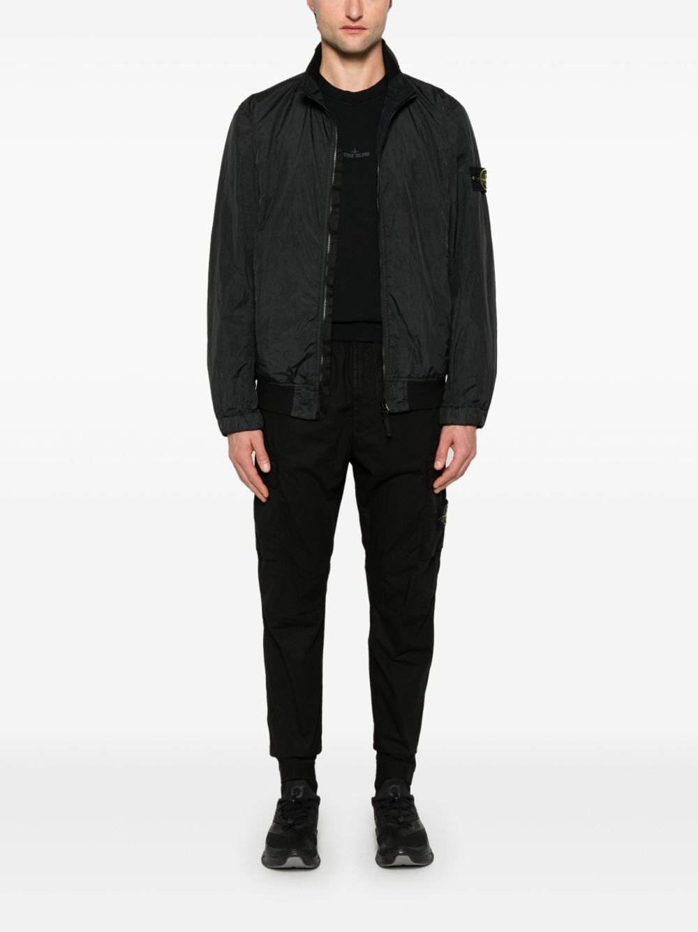Stone Island Men Logo Nylon Blouson Jacket STONE ISLAND