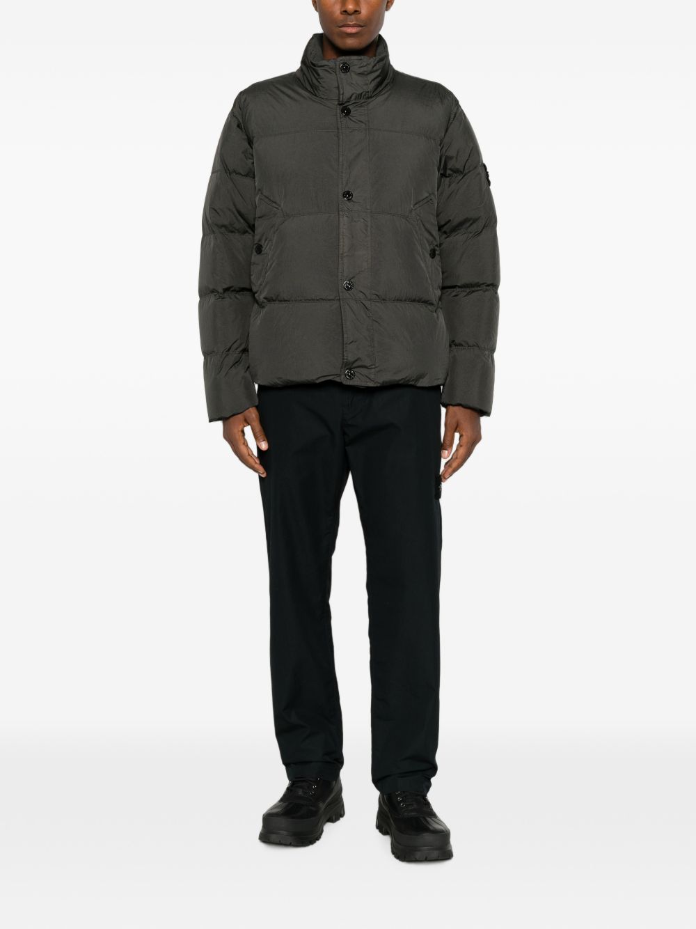 Stone Island Men Nylon Short Down Jacket STONE ISLAND