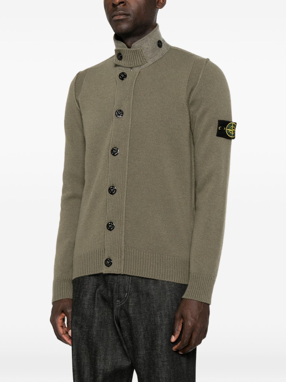 Stone Island Men Wool Cardigan