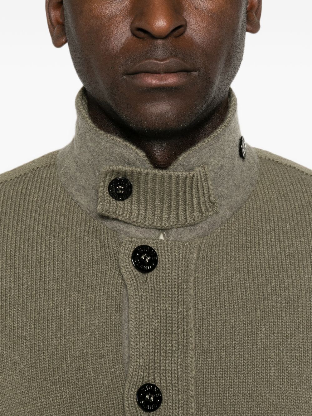Stone Island Men Wool Cardigan