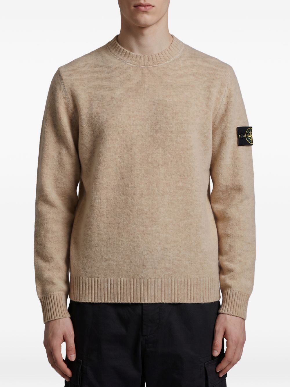 Stone Island Men Wool Crewneck Sweater STONE ISLAND
