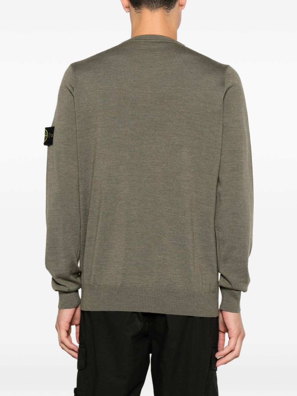Stone Island Men Wool Crewneck Sweater STONE ISLAND