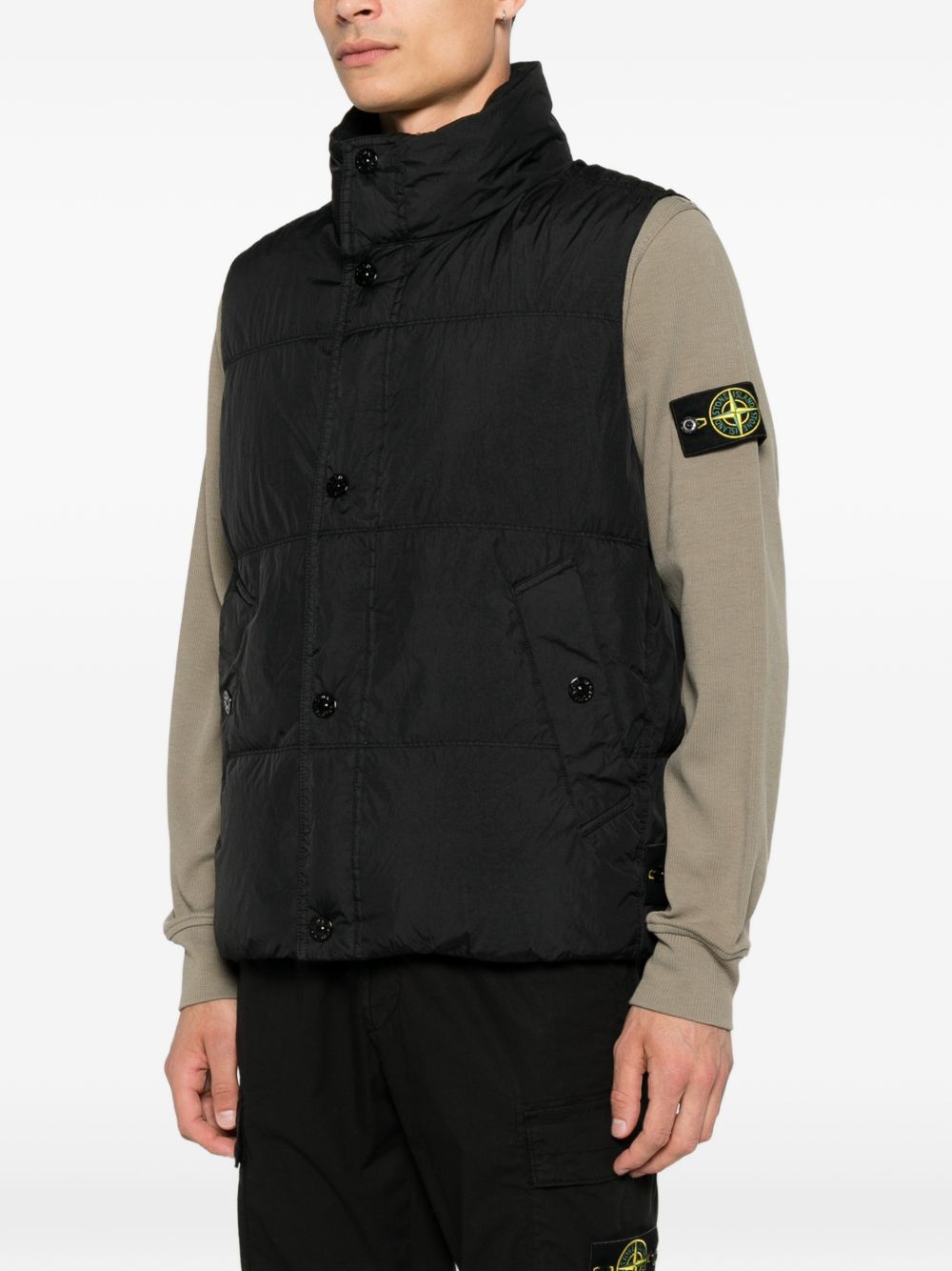 Stone Island Men Nylon Down Vest STONE ISLAND