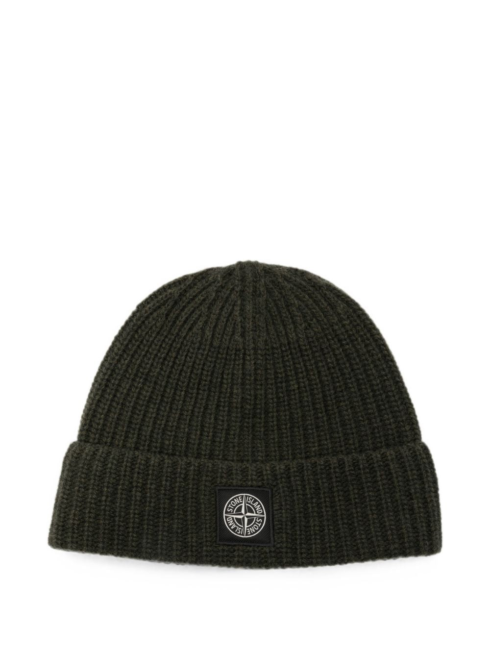Stone Island Men Logo Wool Beanie STONE ISLAND