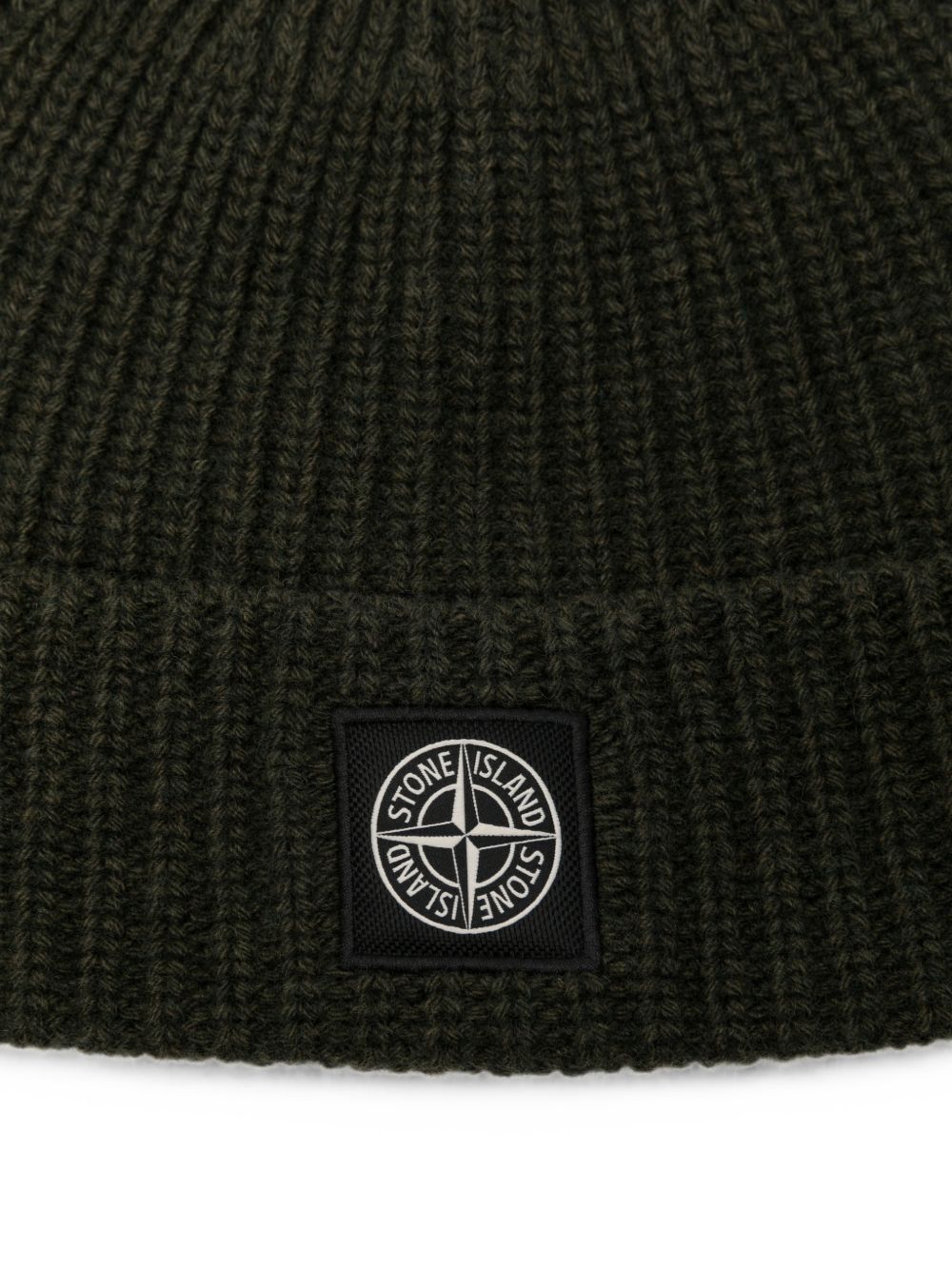 Stone Island Men Logo Wool Beanie STONE ISLAND