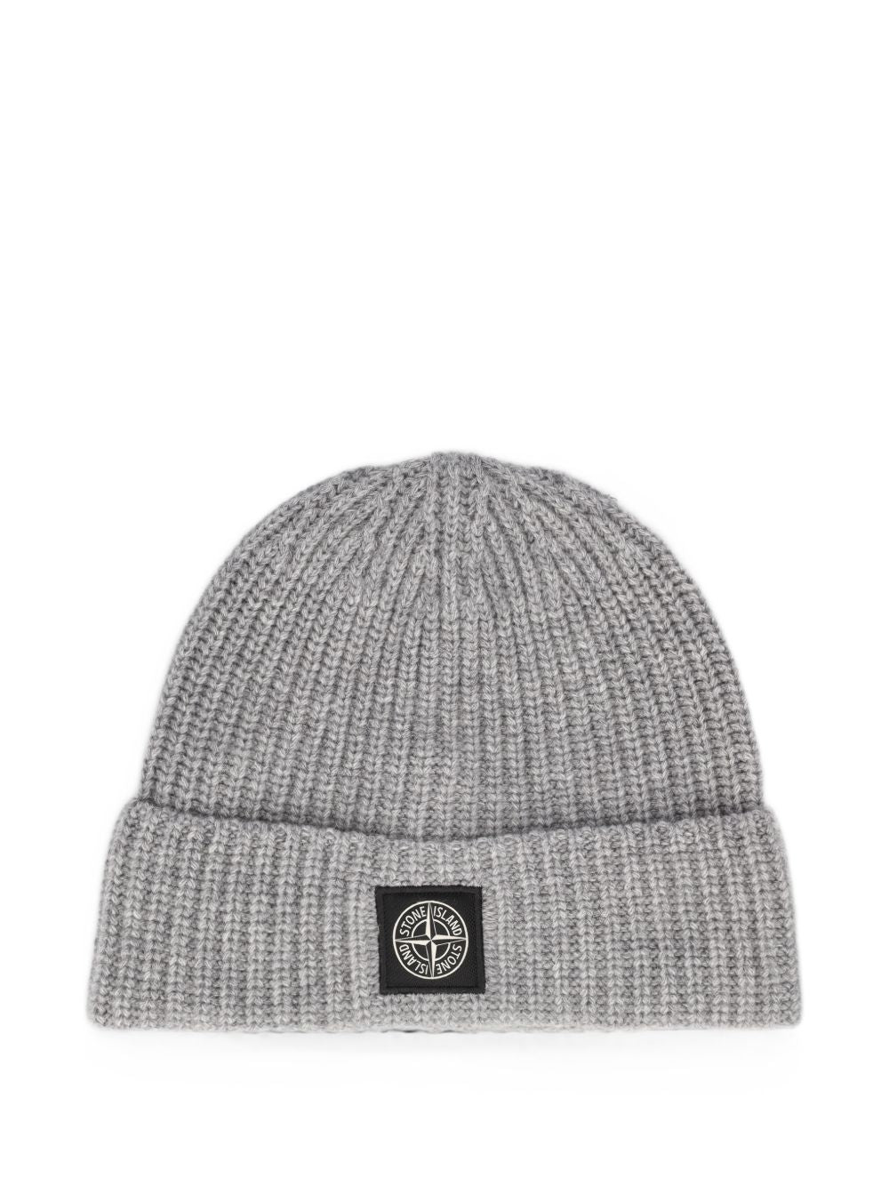 Stone Island Men Logo Wool Beanie STONE ISLAND
