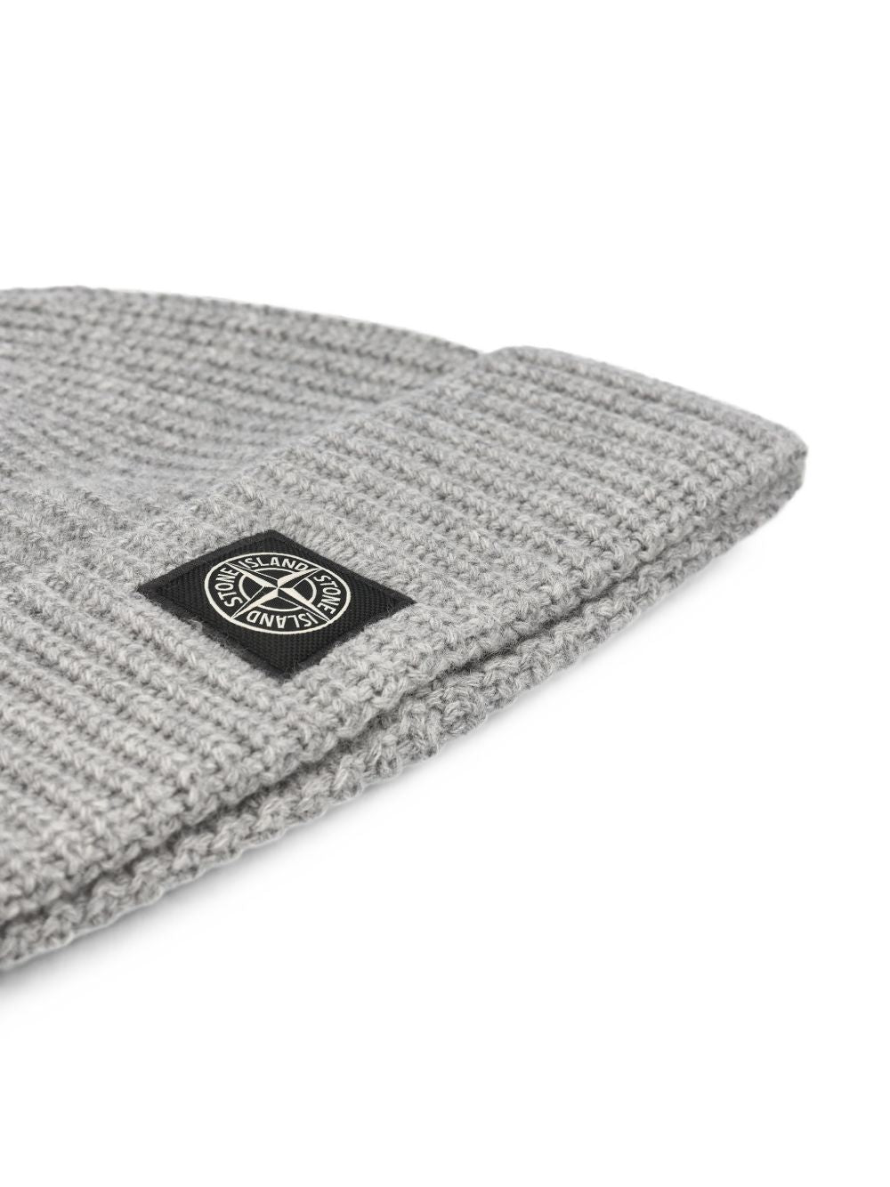 Stone Island Men Logo Wool Beanie STONE ISLAND