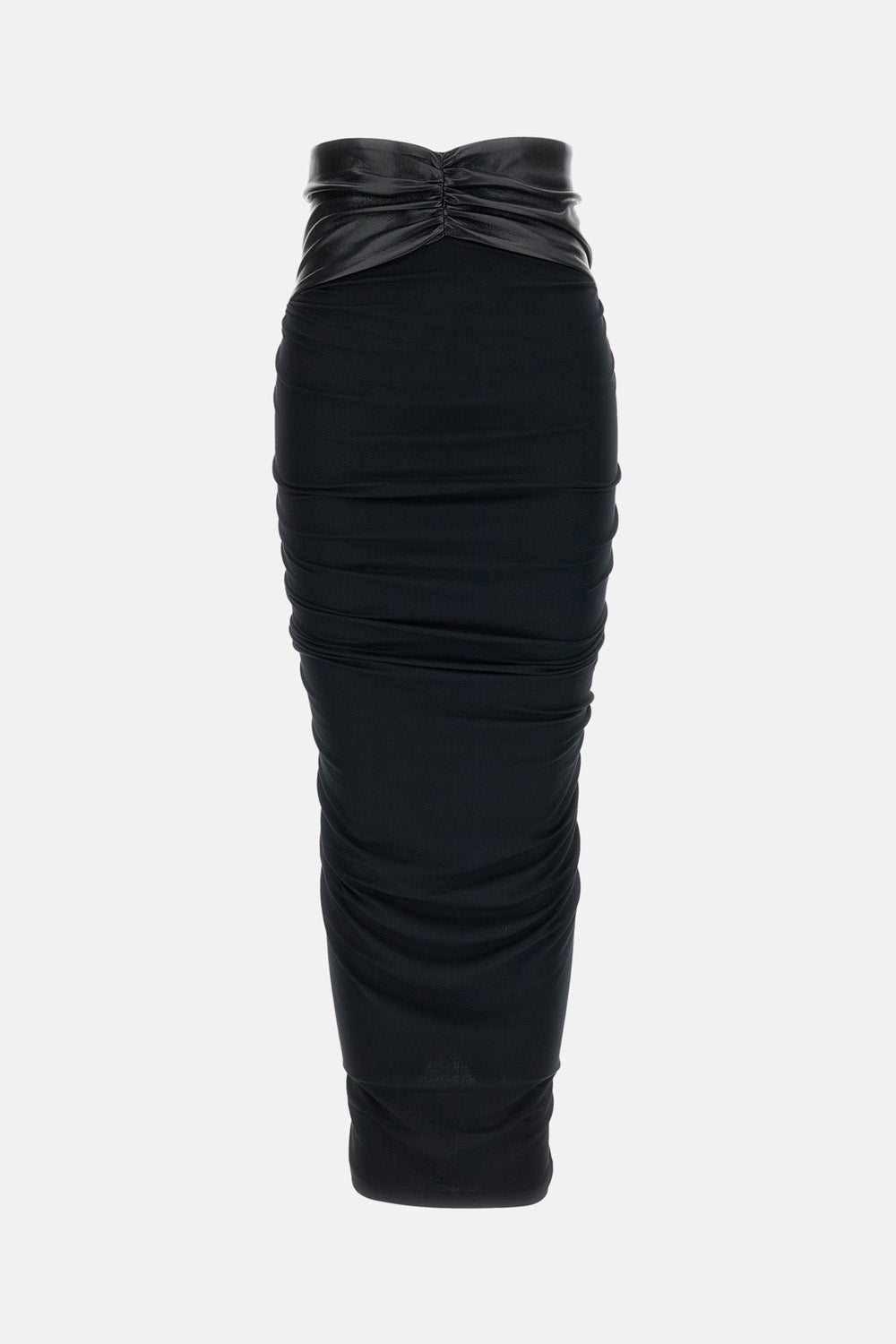The Andamane Women Ursula Draped Midi Skirt THE ANDAMANE