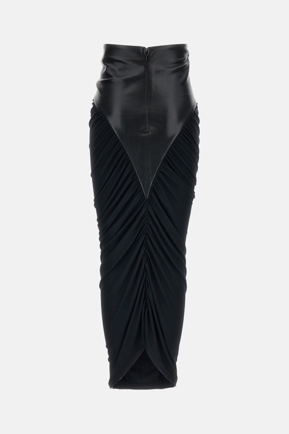 The Andamane Women Ursula Draped Midi Skirt THE ANDAMANE