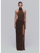 The Andamane Women Jessie - Halter Maxi Dress THE ANDAMANE