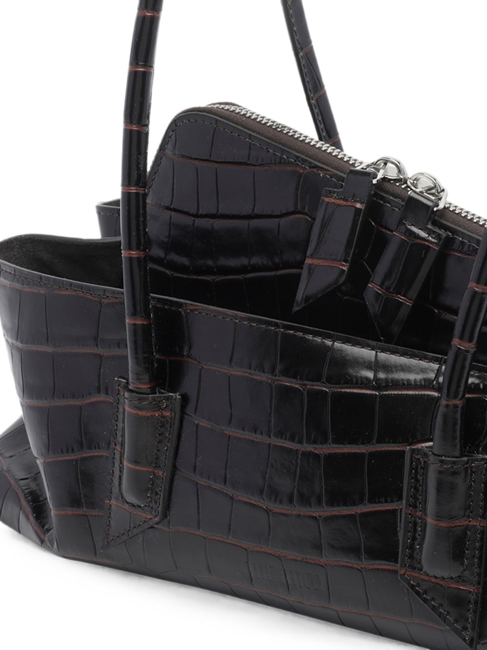 The Attico Women La Passeggiata Small Leather Shoulder Bag THE ATTICO