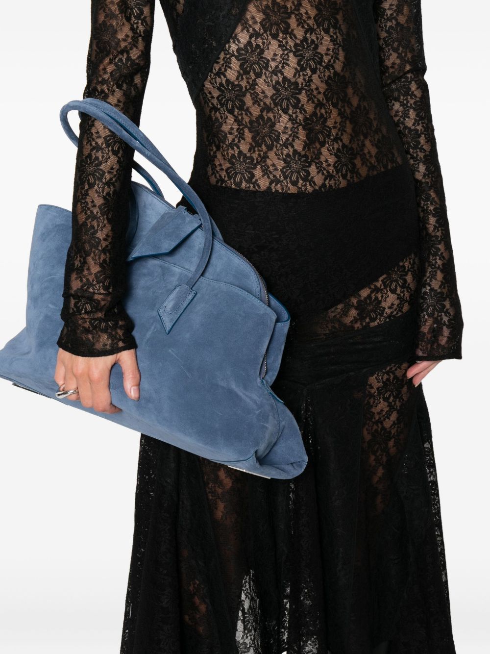 The Attico Women La Passeggiata Medium Leaher Shoulder Bag THE ATTICO