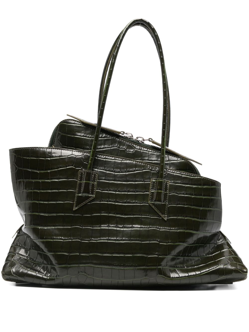 The Attico Women La Passeggiata Medium Leather Shoulder Bag THE ATTICO