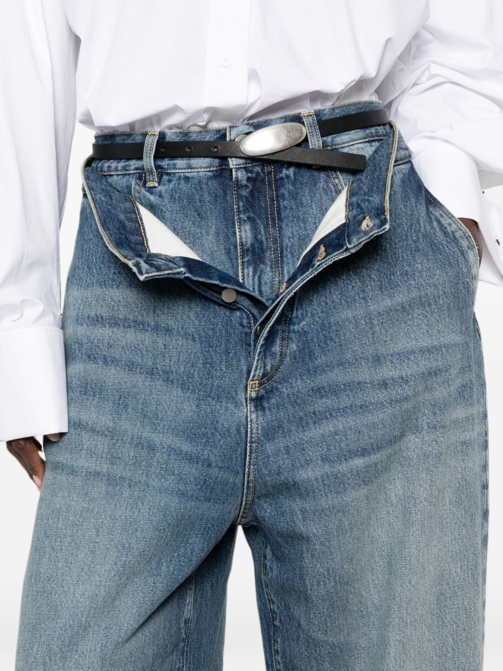 The Attico Women Denim Cotton Jeans THE ATTICO