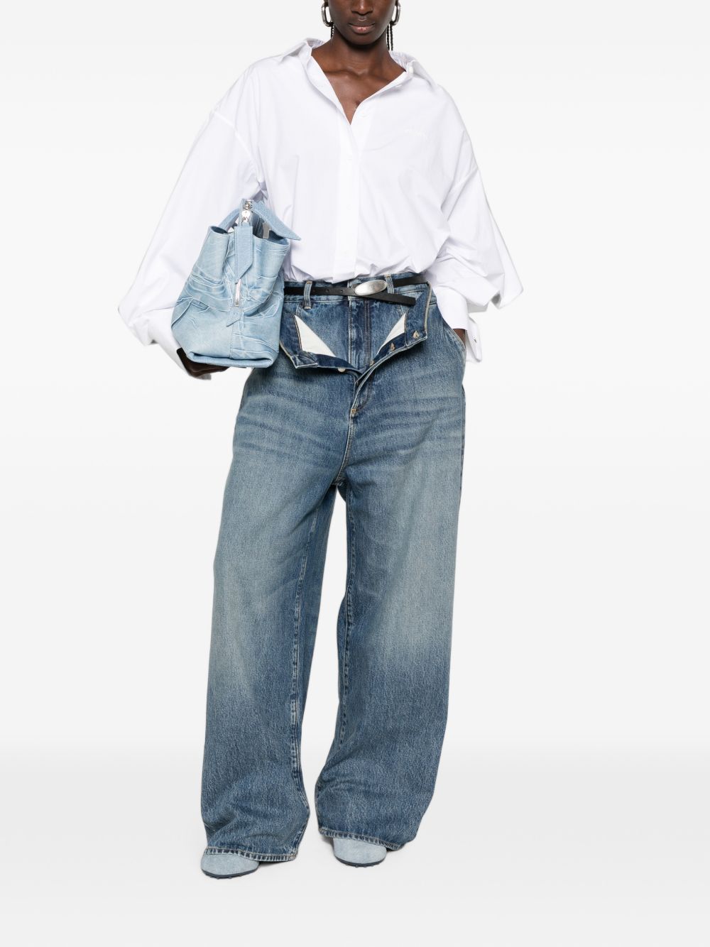 The Attico Women Denim Cotton Jeans THE ATTICO
