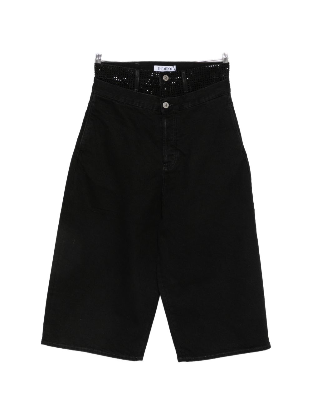 The Attico Women Denim Cotton Bermuda Shorts THE ATTICO