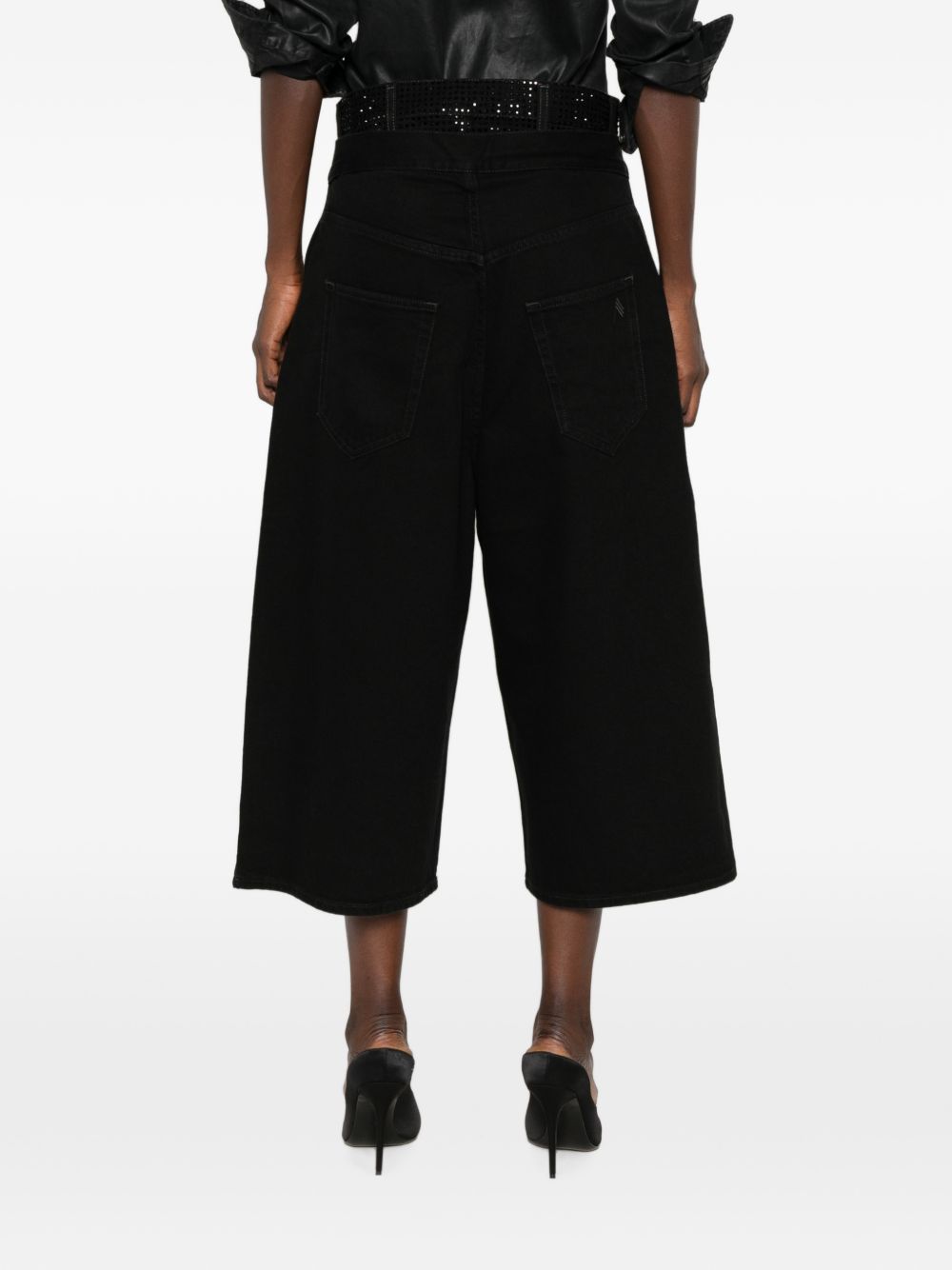 The Attico Women Denim Cotton Bermuda Shorts THE ATTICO