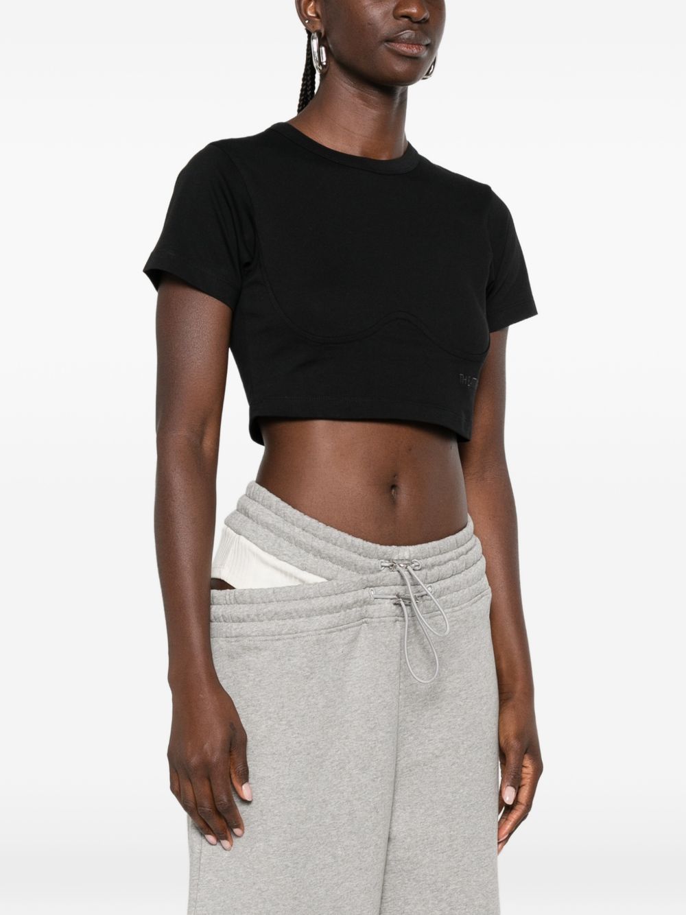 The Attico Women Logo Cotton T-Shirt THE ATTICO