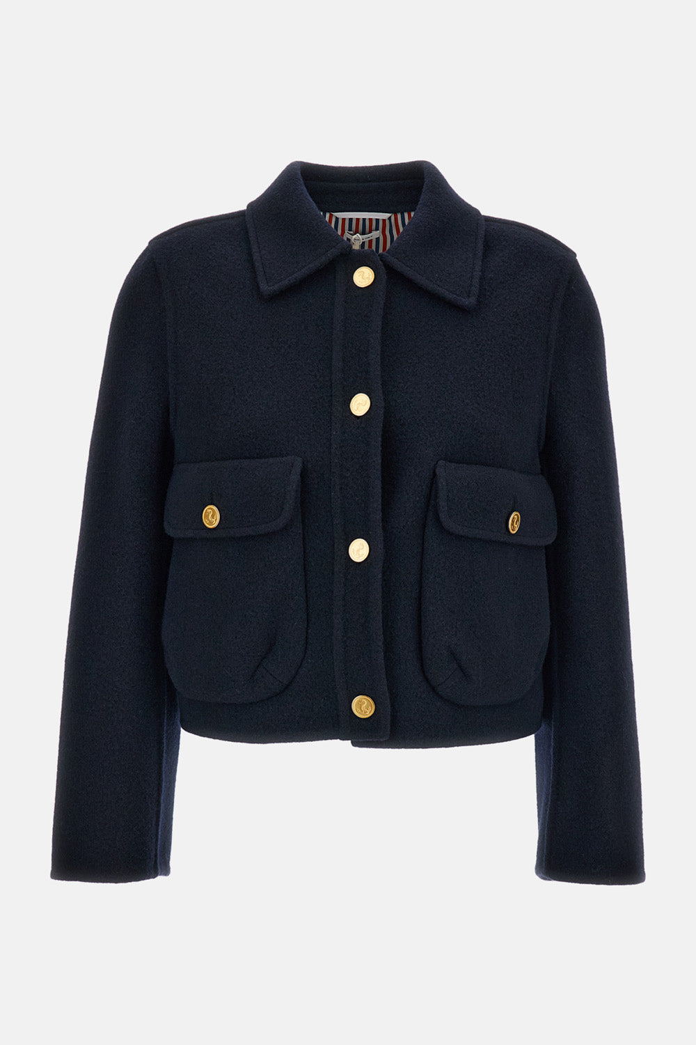 Thom Browne Women Wool Bell Sleeve Jacket THOM BROWNE