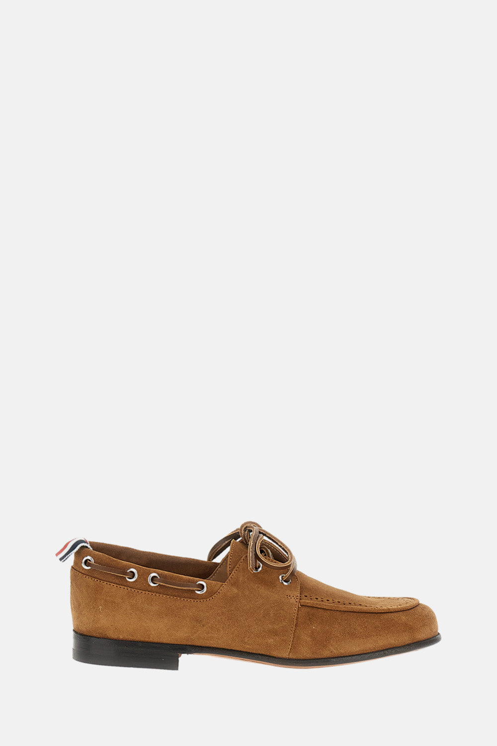 Thom Browne Women Calf Suede Boat Shoes THOM BROWNE