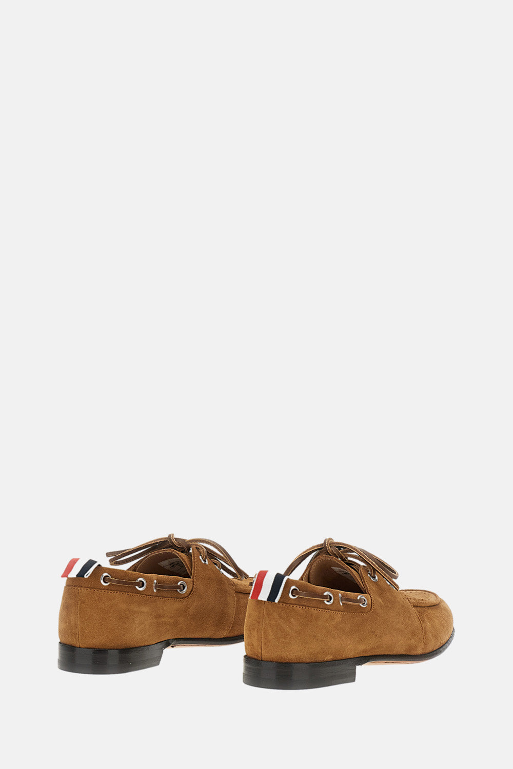 Thom Browne Women Calf Suede Boat Shoes THOM BROWNE