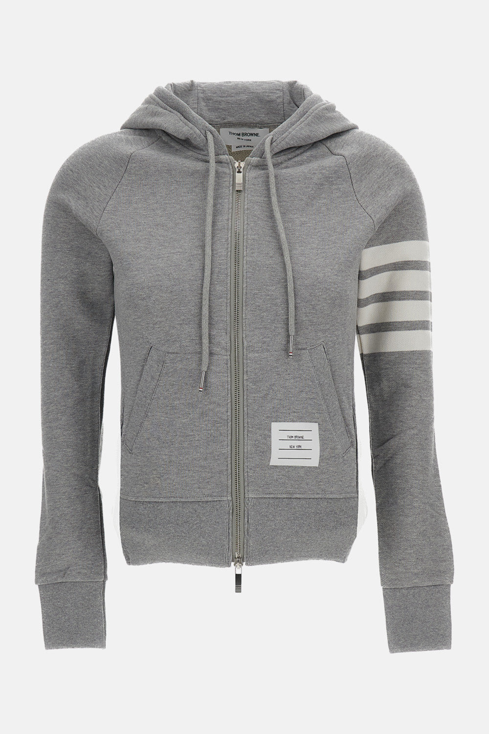 Thom Browne Women Classic Loopback 4-Bar Zip Hoodie THOM BROWNE
