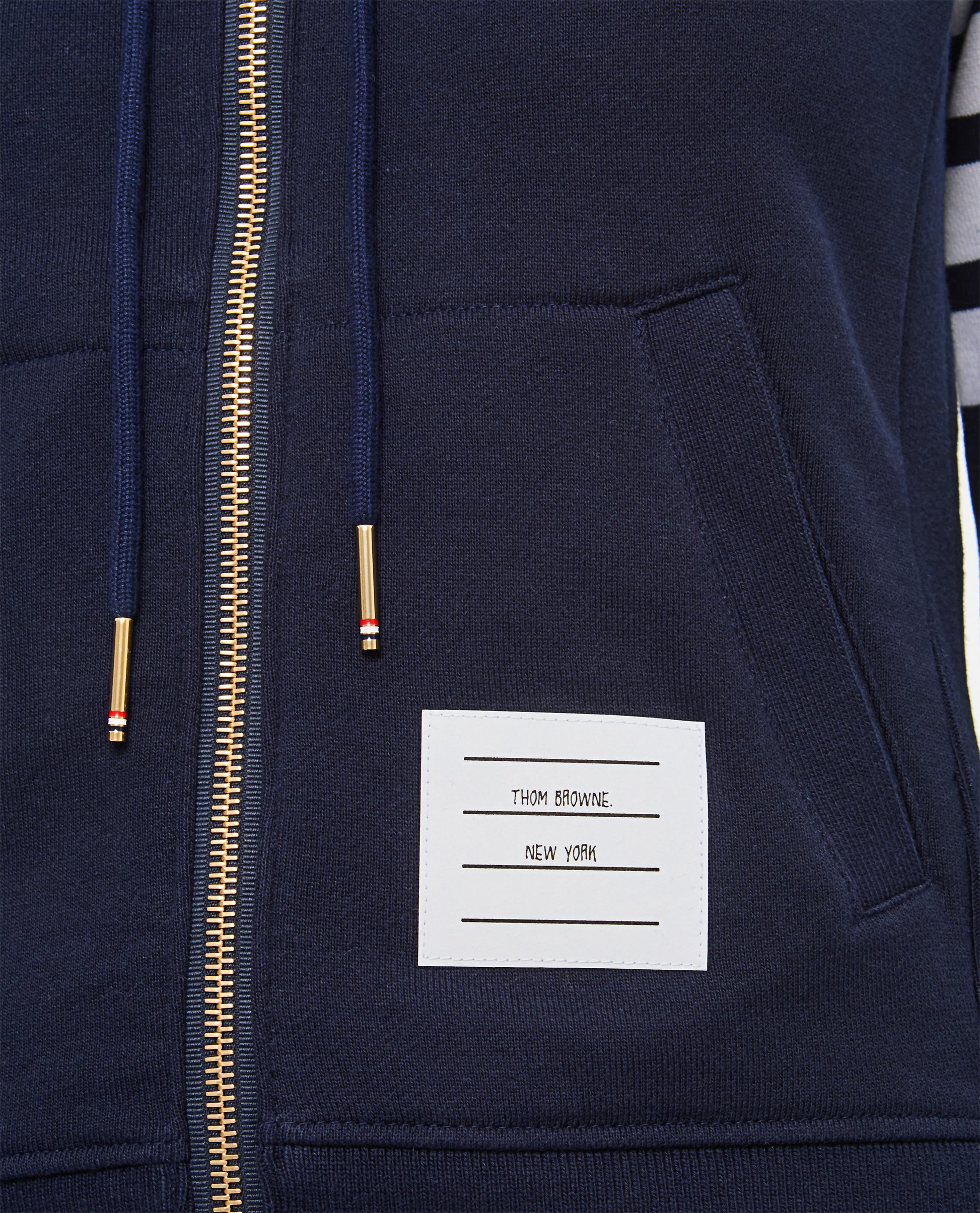 Thom Browne Women Classic Loopback 4-Bar Zip Hoodie THOM BROWNE