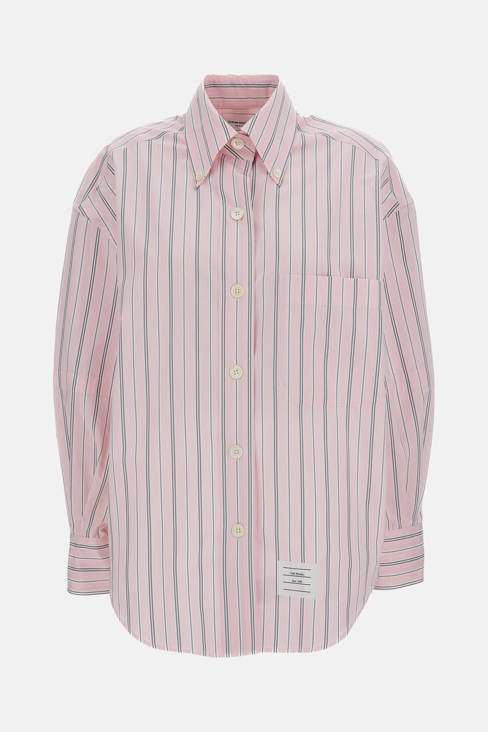 Thom Browne Women Supersized Striped Shirt THOM BROWNE