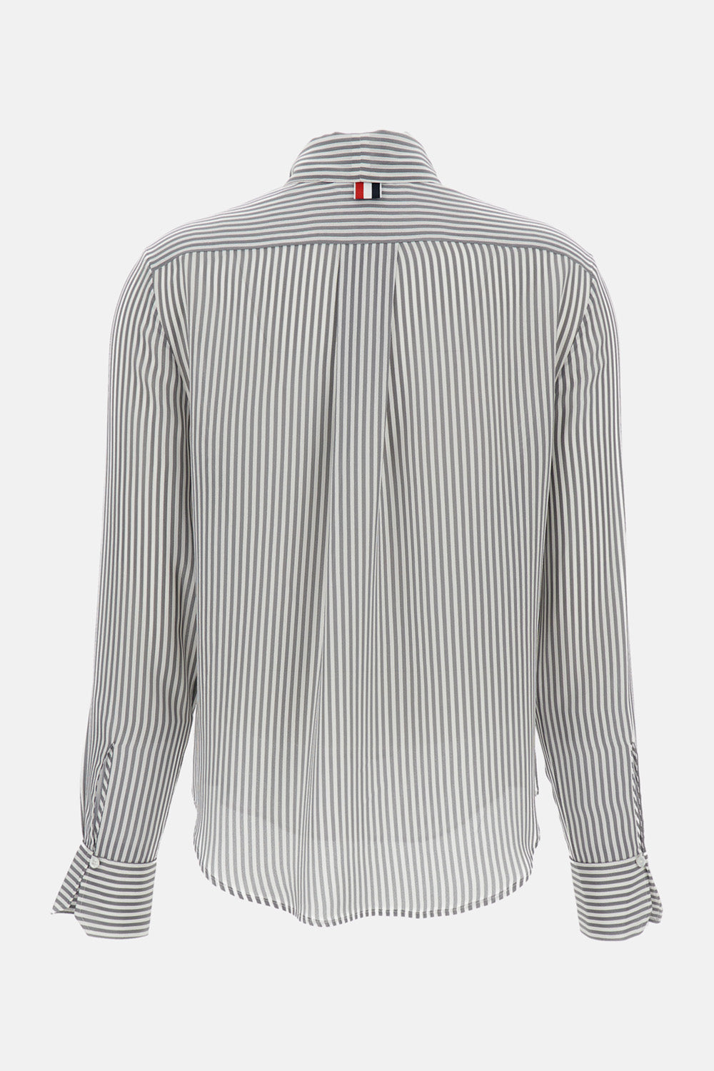 Thom Browne Women Striped Silk Detachable Collar Shirt THOM BROWNE