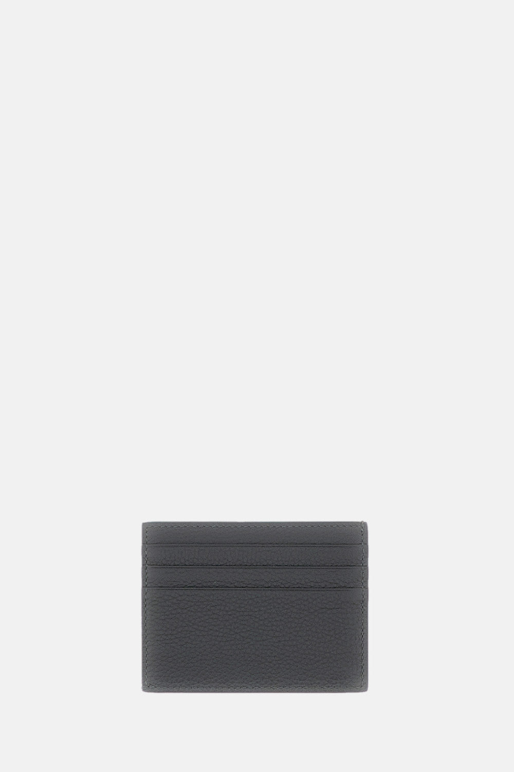 Thom Browne Men Single Card Holder Soft Pebble Grain Leather THOM BROWNE