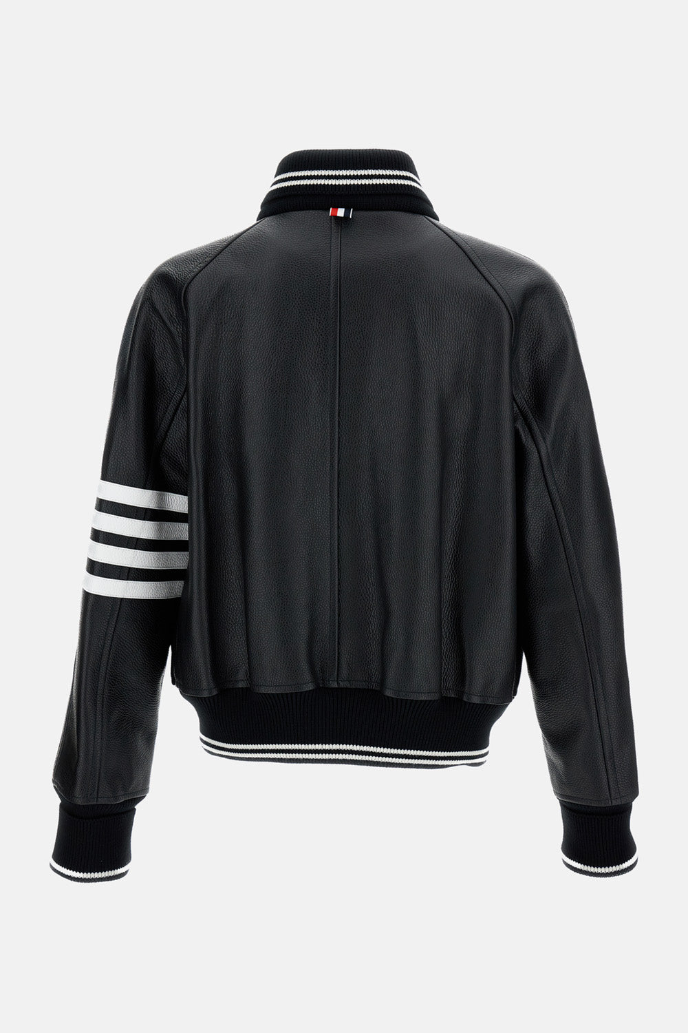 Thom Browne Men Oversized Leather Bomber Jacket THOM BROWNE