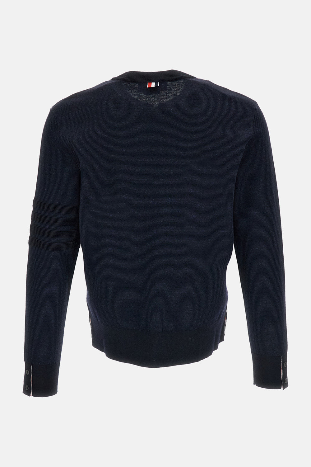 Thom Browne Men Ottoman Milano Stitch 4-Bar Bomber Pullover THOM BROWNE