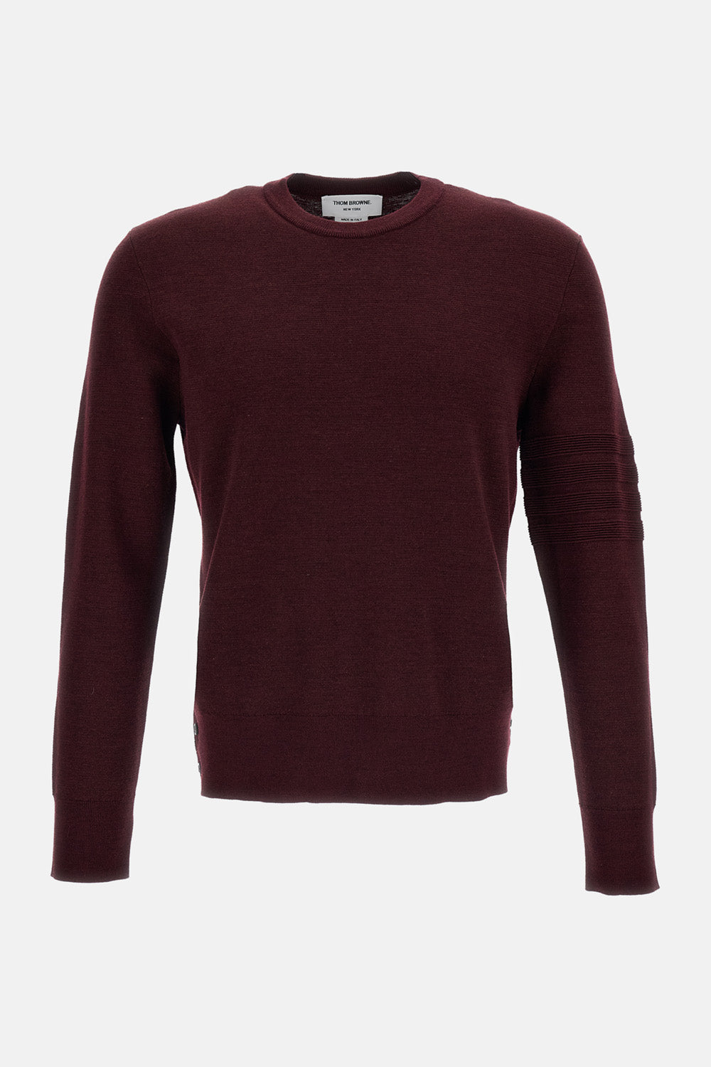 Thom Browne Men Ottoman Milano Stitch 4-Bar Bomber Pullover THOM BROWNE