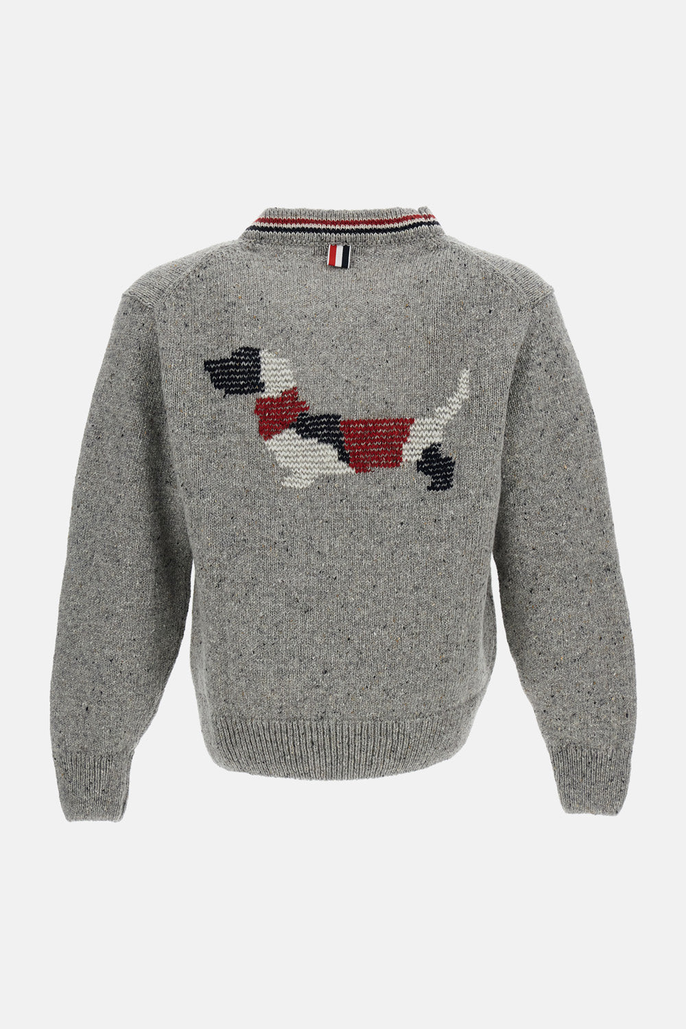 Thom Browne Men Cardigan Donegal Intarsia Hector Patchwork THOM BROWNE