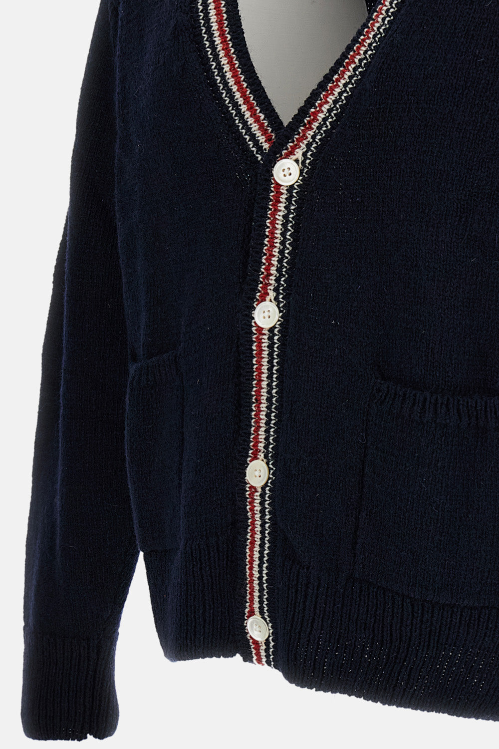 Thom Browne Men Cardigan Donegal Intarsia Hector Patchwork THOM BROWNE