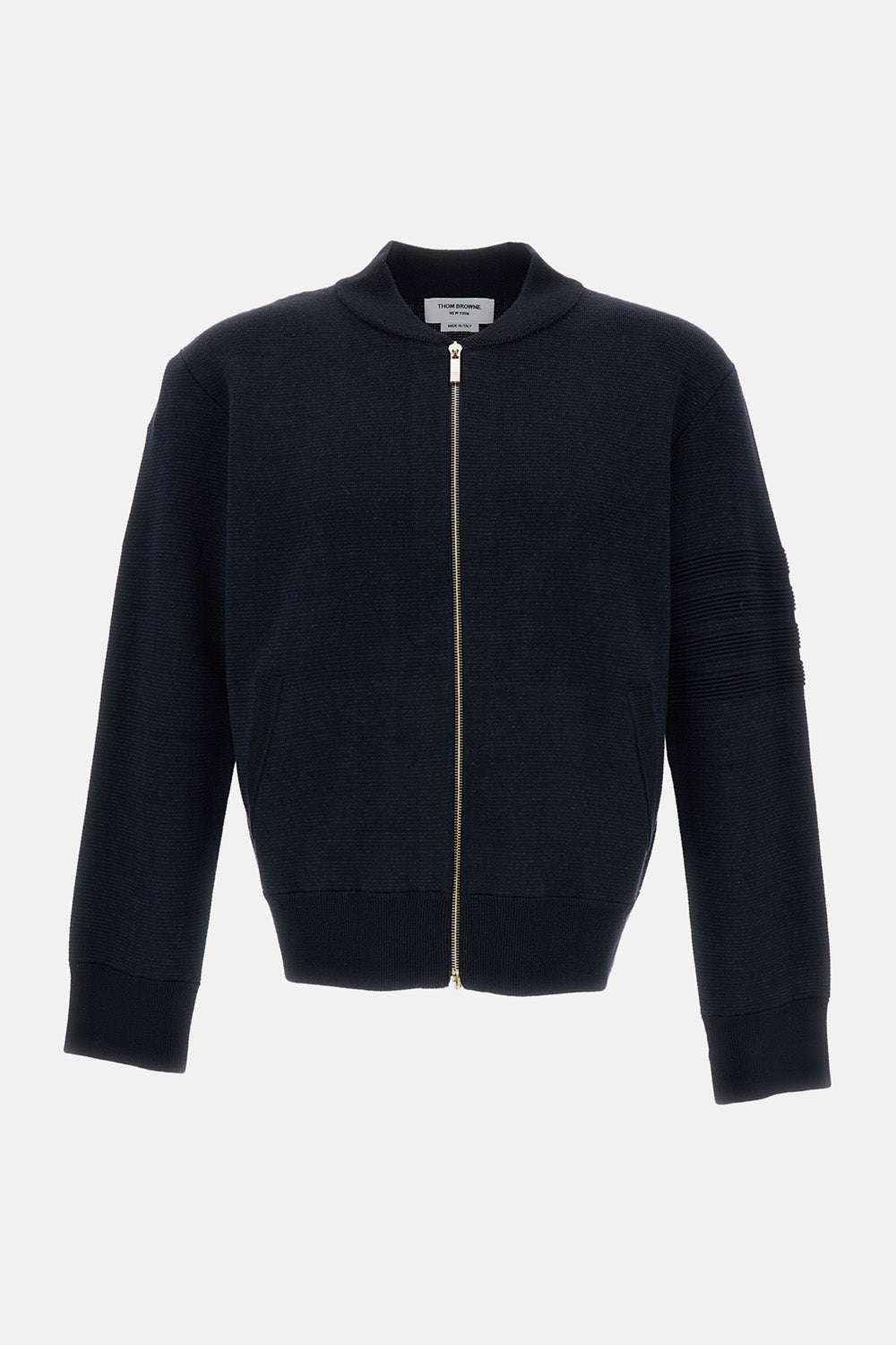 Thom Browne Men Ottoman Milano Stitch 4-Bar Bomber Jacket THOM BROWNE