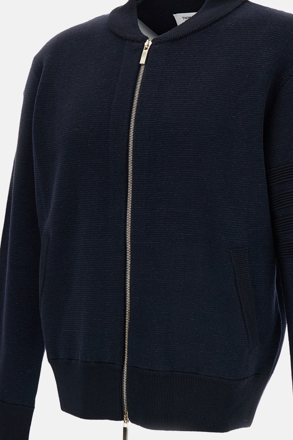Thom Browne Men Ottoman Milano Stitch 4-Bar Bomber Jacket THOM BROWNE