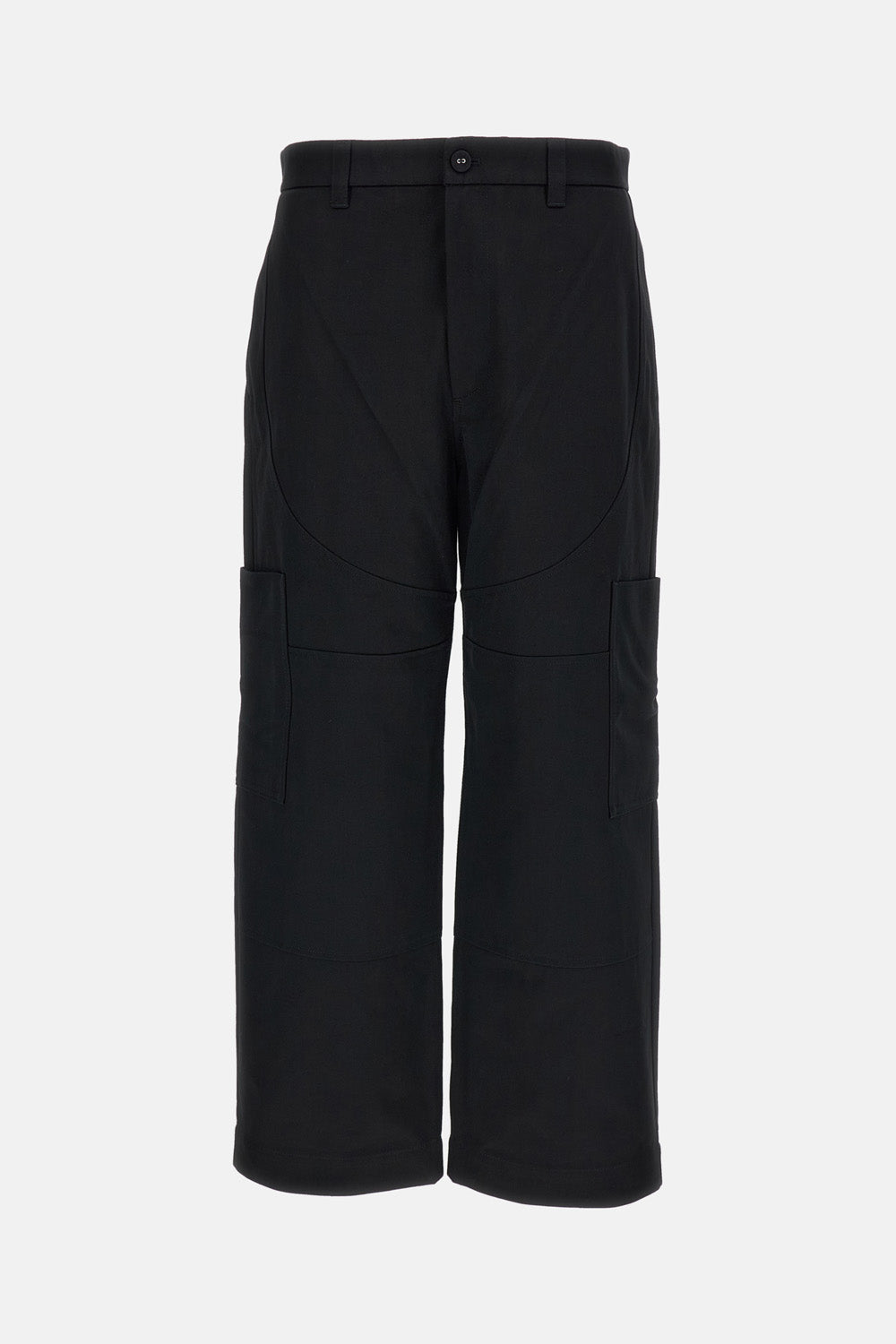 Thom Browne Men Wide Leg Chap Painter Pants In Cotton Twill THOM BROWNE
