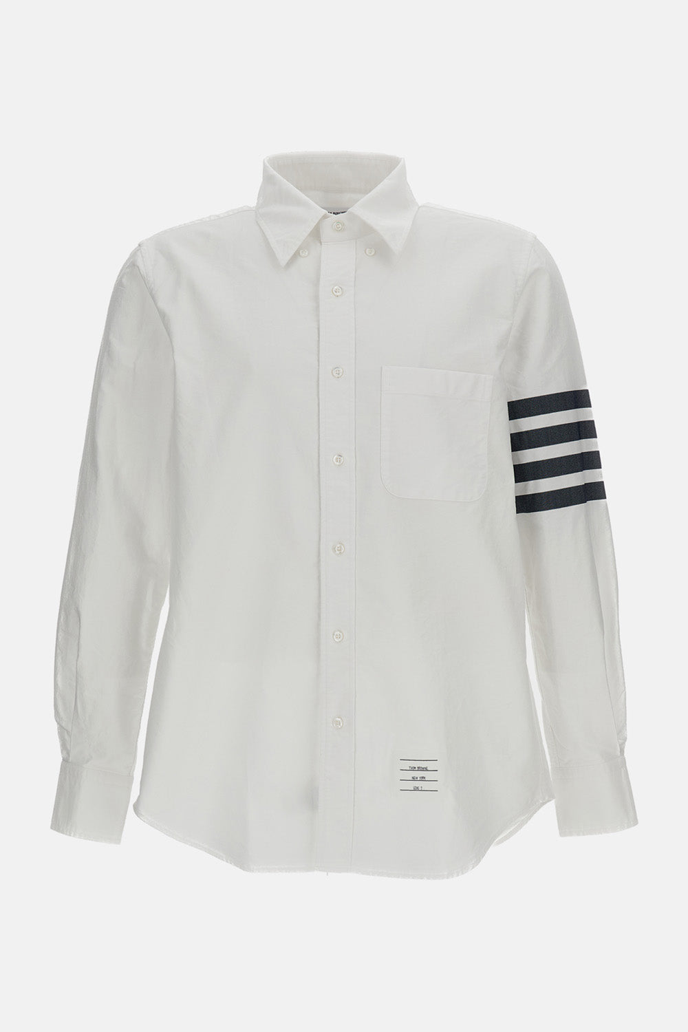 Thom Browne Men Straight Fit B/D L/S Shirt In Engineered 4 Bar Oxford THOM BROWNE