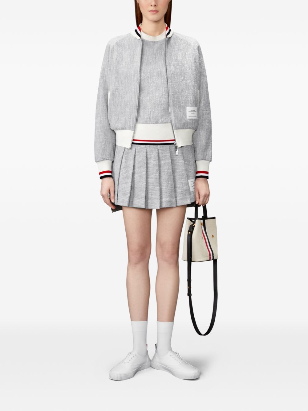 Thom Browne Women Cotton Mini Skirt THOM BROWNE