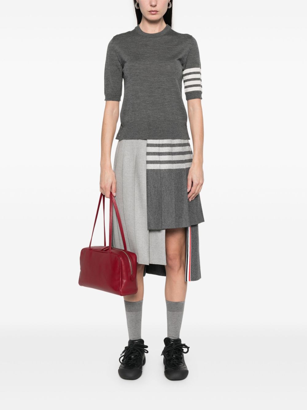 Thom Browne Women Wool Crewneck Sweater THOM BROWNE