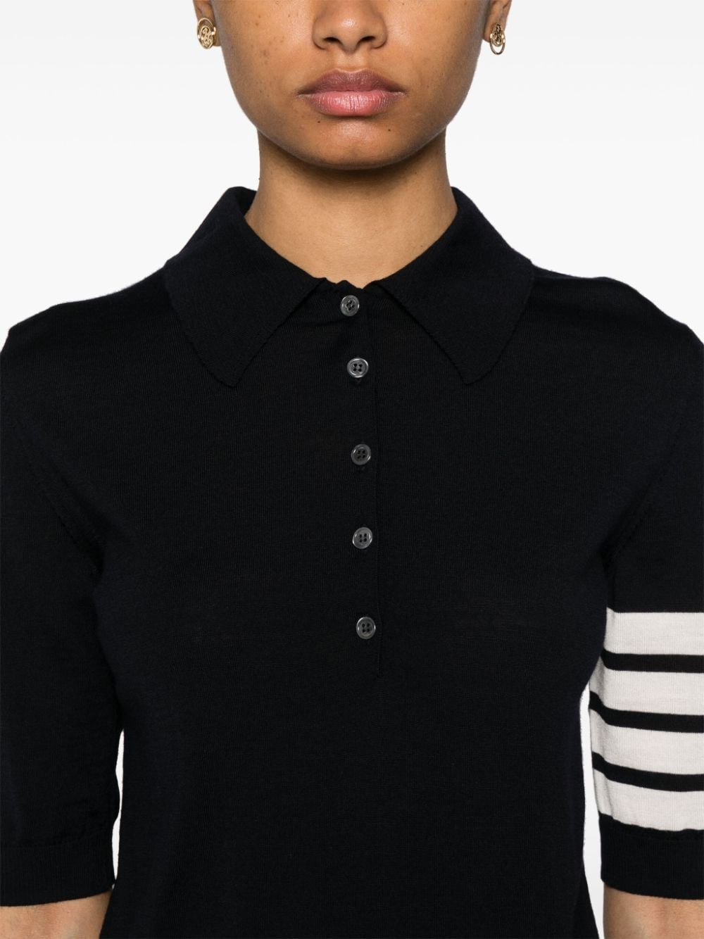 Thom Browne Women Wool Polo Shirt THOM BROWNE