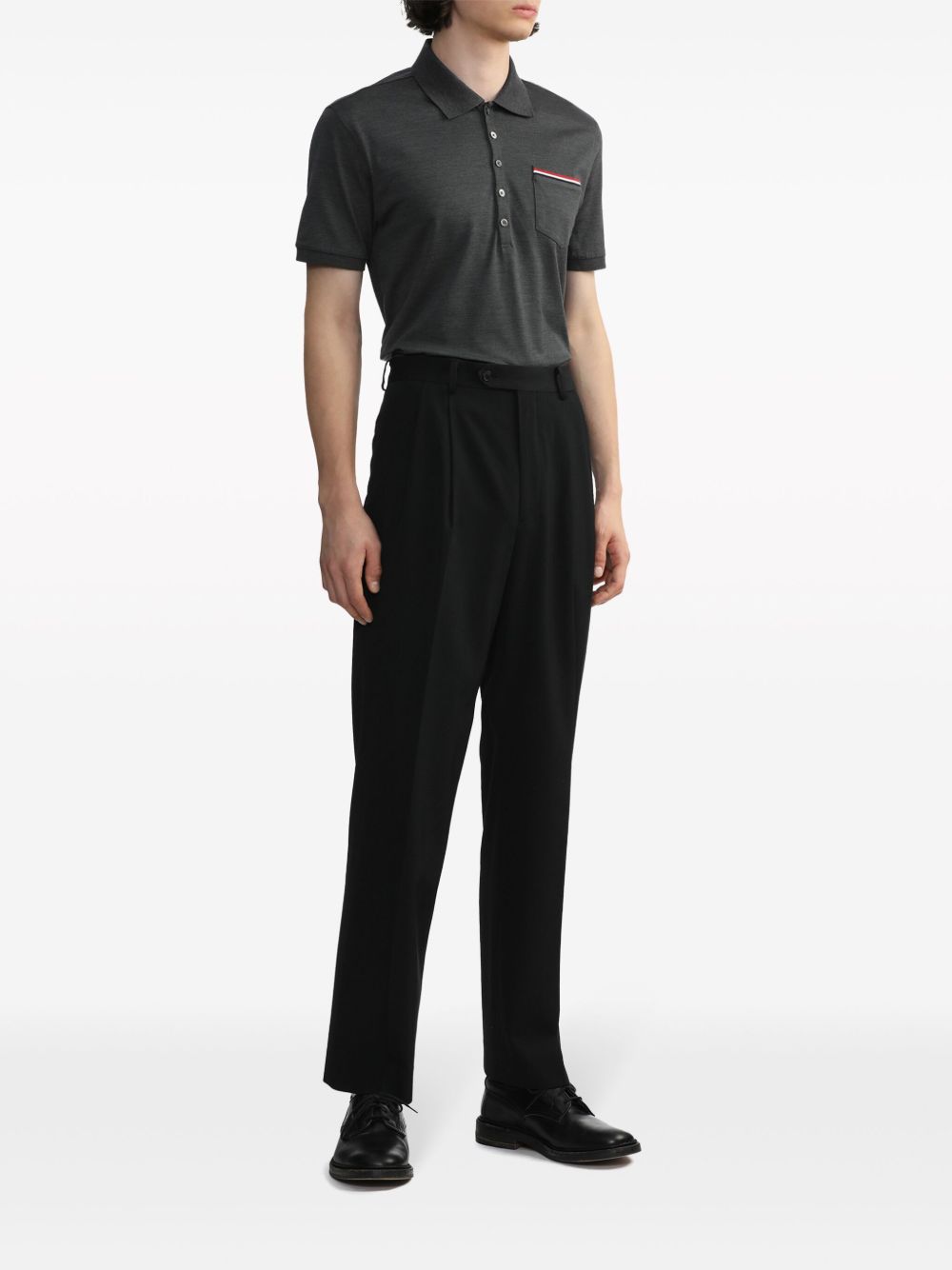 Thom Browne Men Cotton Polo Shirt THOM BROWNE
