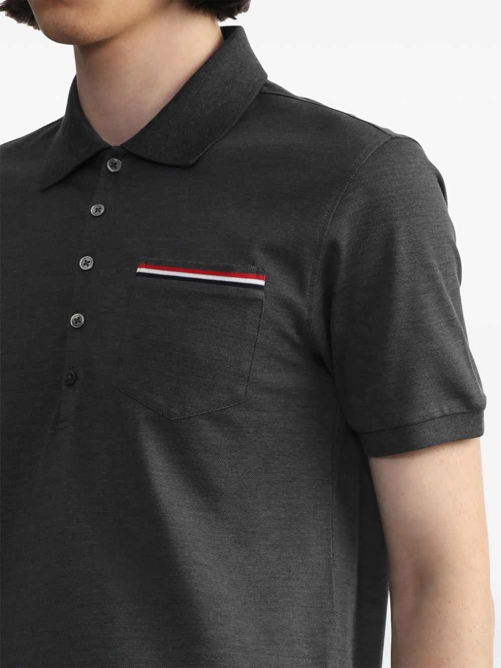 Thom Browne Men Cotton Polo Shirt THOM BROWNE