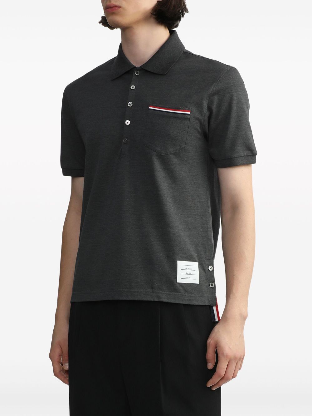Thom Browne Men Cotton Polo Shirt THOM BROWNE