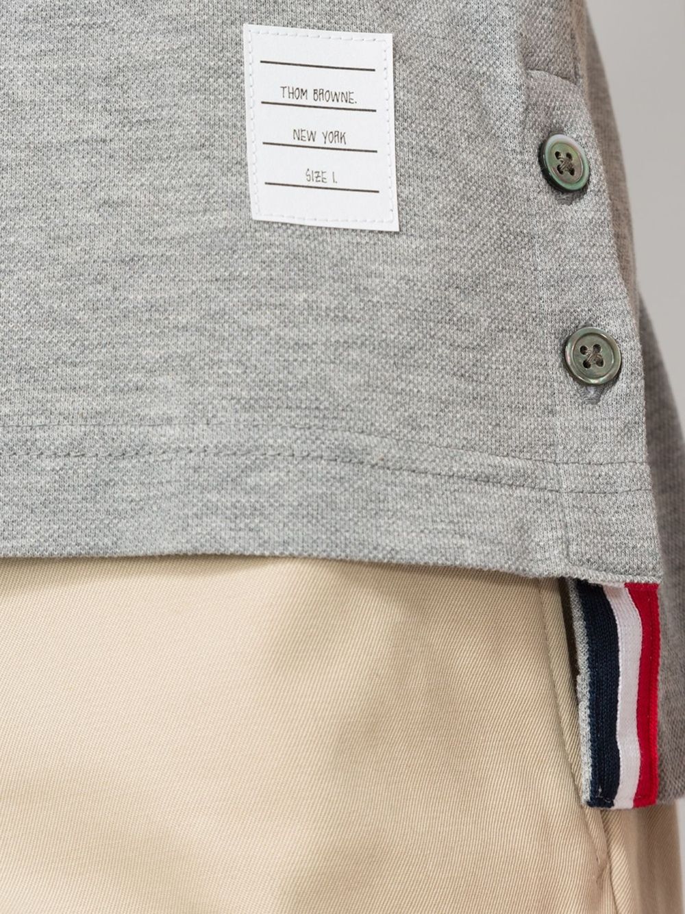 Thom Browne Men Cotton Polo Shirt THOM BROWNE