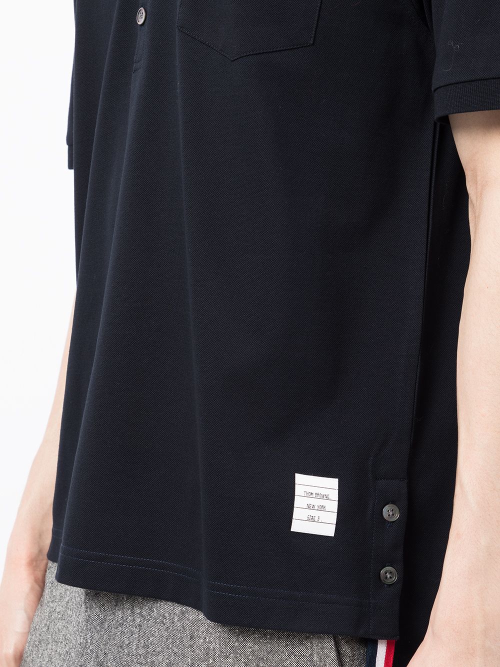 Thom Browne Men Cotton Polo Shirt THOM BROWNE